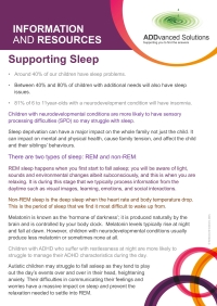 AS Supporting Sleep Difficulties